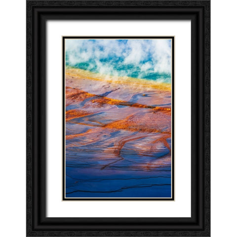 Grand Prismatic Spring-Yellowstone National Park-Wyoming-USA Black Ornate Wood Framed Art Print with Double Matting by Bishop, Russ