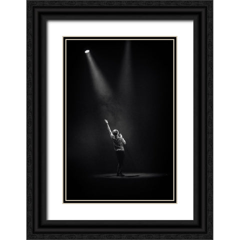 Shine On Me Black Ornate Wood Framed Art Print with Double Matting by Samuelsson, Anders