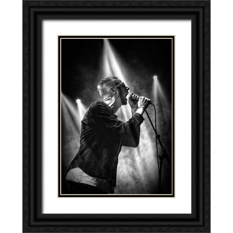 Shout In The Light Black Ornate Wood Framed Art Print with Double Matting by Samuelsson, Anders