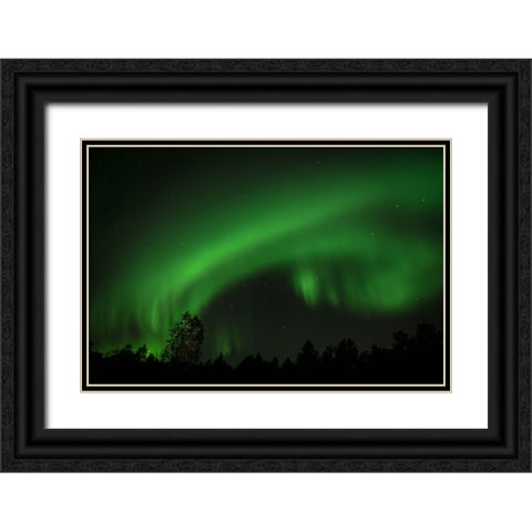 The Light Shower Black Ornate Wood Framed Art Print with Double Matting by Caroline Stroksnes, Mette