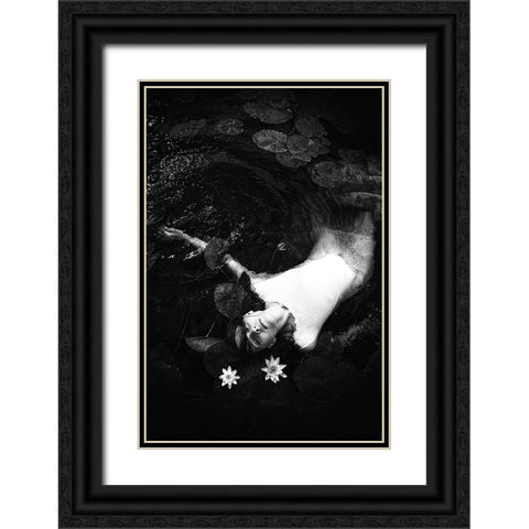 Ophelia Black Ornate Wood Framed Art Print with Double Matting by Bolgov, Ruslan