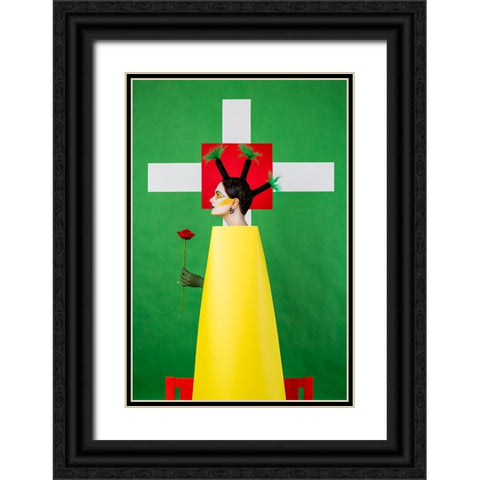 Untitled Black Ornate Wood Framed Art Print with Double Matting by Smirnov, Sergei