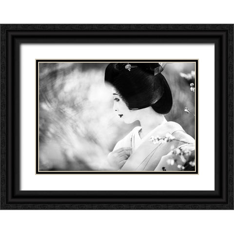 Daydream Black Ornate Wood Framed Art Print with Double Matting by MATSUNAGA, TORU