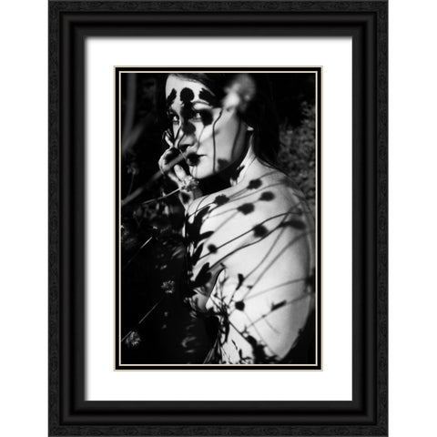 Florist Black Ornate Wood Framed Art Print with Double Matting by Faletkin, Mikhail