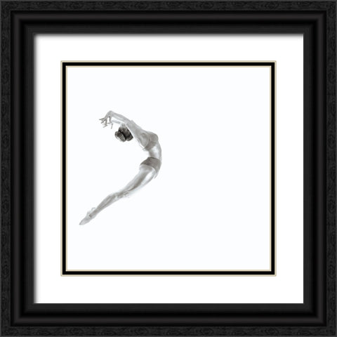 Flight - Gymnastics Series Black Ornate Wood Framed Art Print with Double Matting by Ashton-Jones, Howard