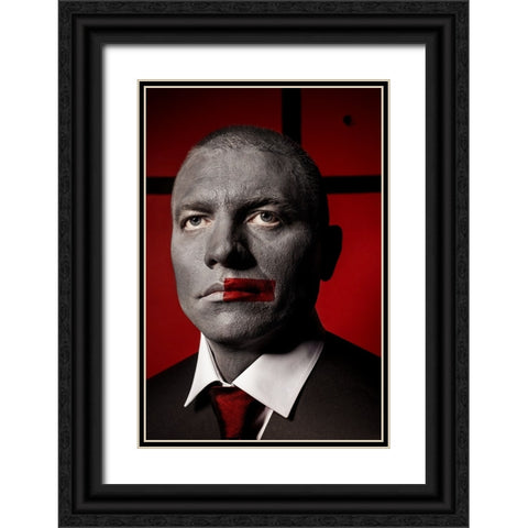 Untitled Black Ornate Wood Framed Art Print with Double Matting by Smirnov, Sergei