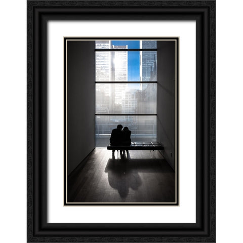 You and me Black Ornate Wood Framed Art Print with Double Matting by Eliash, Tomer