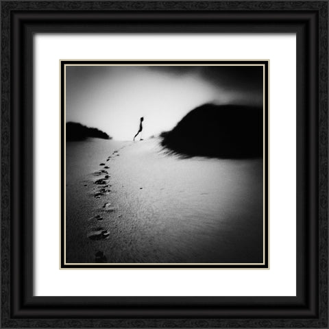 I Dont Think About You Anymore Black Ornate Wood Framed Art Print with Double Matting by Correia, Rui