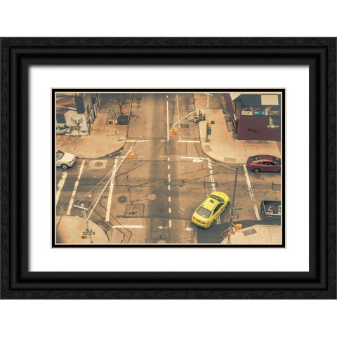 Intersection Black Ornate Wood Framed Art Print with Double Matting by Vintonyak, Andriy