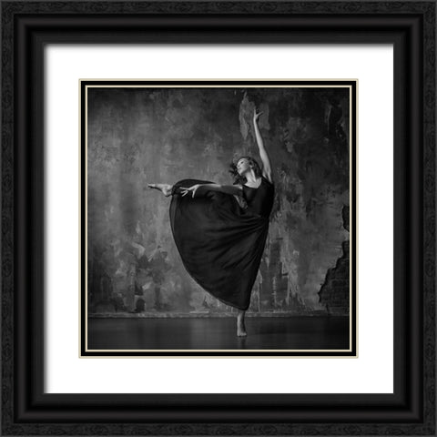 Untitled Black Ornate Wood Framed Art Print with Double Matting by Shestopalov, Constantin