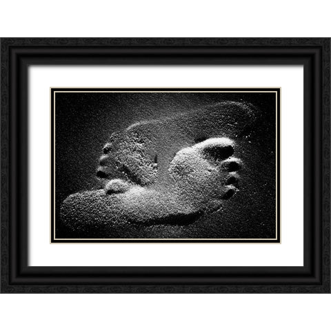 69 Feet Black Ornate Wood Framed Art Print with Double Matting by C Neale, Michael