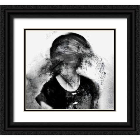 Shadows-Splitting Black Ornate Wood Framed Art Print with Double Matting by Davidovic, Dalibor