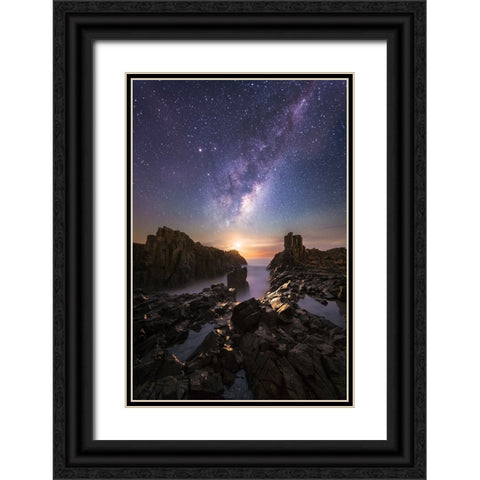 Eternal Return Black Ornate Wood Framed Art Print with Double Matting by Fan, Tim