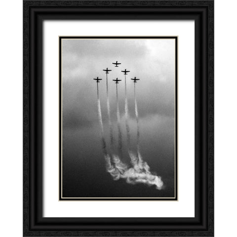 Six on Cloud Black Ornate Wood Framed Art Print with Double Matting by Bunjamin (Abe), Antonyus