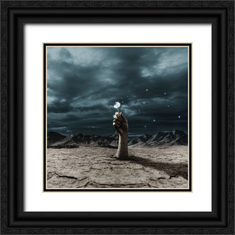 The End Black Ornate Wood Framed Art Print with Double Matting by F, Terry