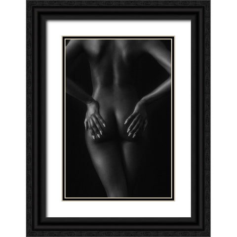Untitled Black Ornate Wood Framed Art Print with Double Matting by Pandya, Hardik