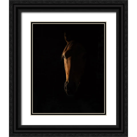 The Beauty of The Thoroughbred Black Ornate Wood Framed Art Print with Double Matting by Lee Chapman, Sharon