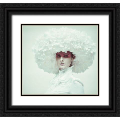 Ice Queen Black Ornate Wood Framed Art Print with Double Matting by kenp