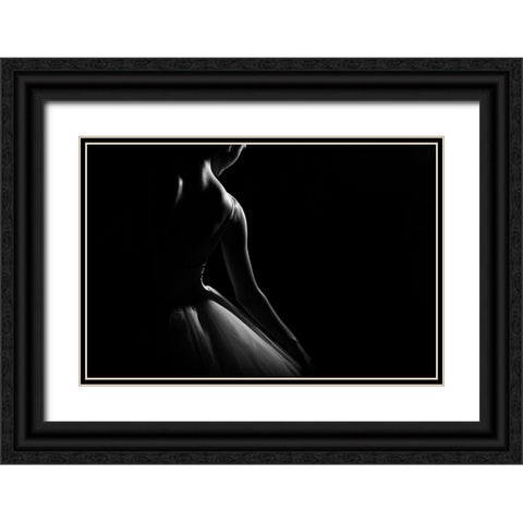 NT Black Ornate Wood Framed Art Print with Double Matting by Medeiros, Paulo