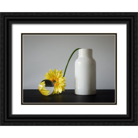 Crystal Ball Gazing Black Ornate Wood Framed Art Print with Double Matting by Hammer, Jacqueline