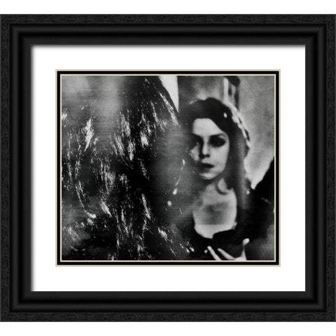 Shadows-Behind Black Ornate Wood Framed Art Print with Double Matting by Davidovic, Dalibor