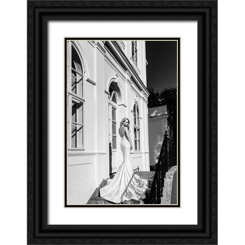 Janina Black Ornate Wood Framed Art Print with Double Matting by Krystynek MQEP, Martin
