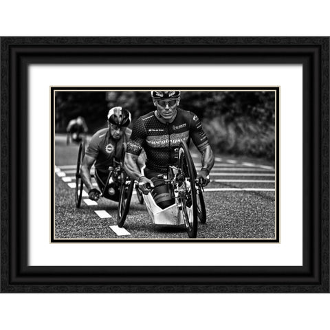 Strong Arms Black Ornate Wood Framed Art Print with Double Matting by Urlings, Lou