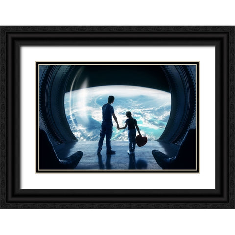 Untitled Black Ornate Wood Framed Art Print with Double Matting by Parishkov, Sergey