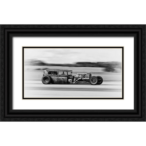 Lowrider Black Ornate Wood Framed Art Print with Double Matting by Londal, Leif
