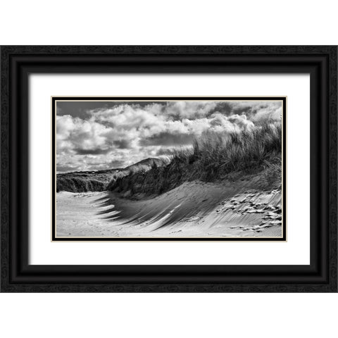 Dunes In Donegal Black Ornate Wood Framed Art Print with Double Matting by Lee Miller, Alan