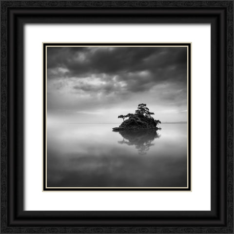 The Island Black Ornate Wood Framed Art Print with Double Matting by Digalakis, George