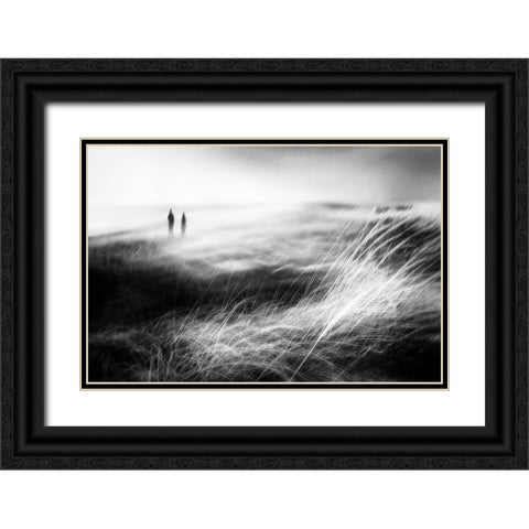 We Walk Alone Black Ornate Wood Framed Art Print with Double Matting by Davidsson, Gustav