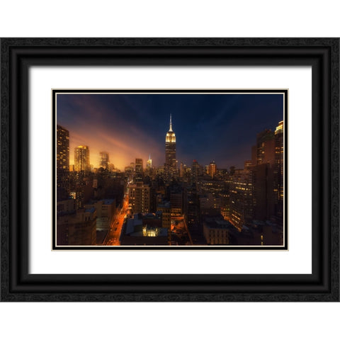 Untitled Black Ornate Wood Framed Art Print with Double Matting by Martin Castan, David