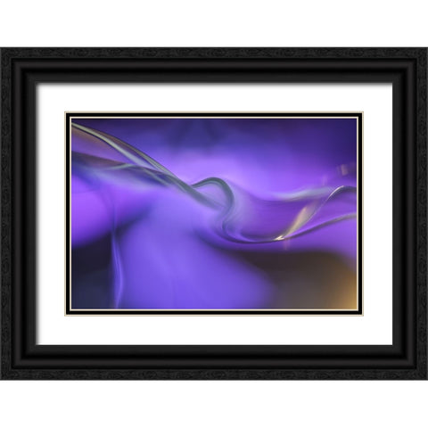 Shapes Of Purple Black Ornate Wood Framed Art Print with Double Matting by Westum, Heidi