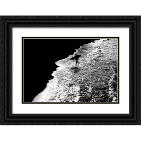 Sconfitto. Black Ornate Wood Framed Art Print with Double Matting by Della Latta, Massimo