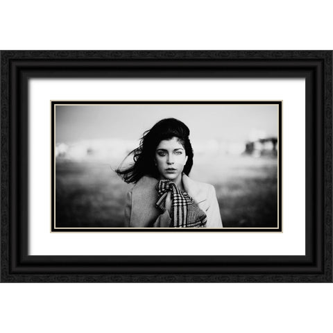 Untitled Black Ornate Wood Framed Art Print with Double Matting by Jovanovic, Koki