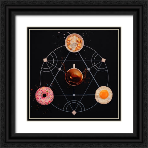 Breakfast Alchemy Black Ornate Wood Framed Art Print with Double Matting by Belenko, Dina