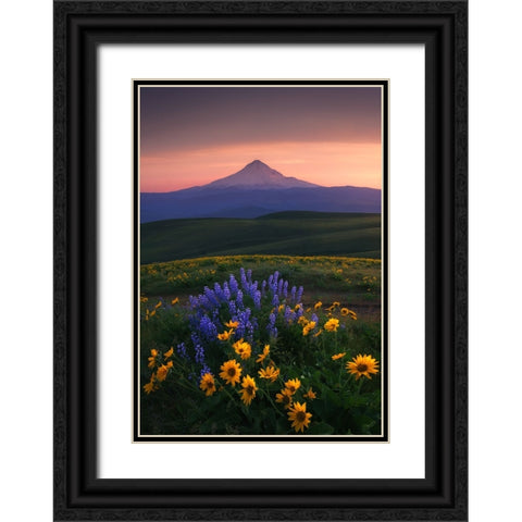 Bloomdido Black Ornate Wood Framed Art Print with Double Matting by Bakir, Abdulkhalek