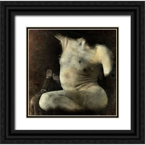 Nude Black Ornate Wood Framed Art Print with Double Matting by Hattori, Fuyuki