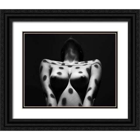 Untitled Black Ornate Wood Framed Art Print with Double Matting by Faletkin, Mikhail