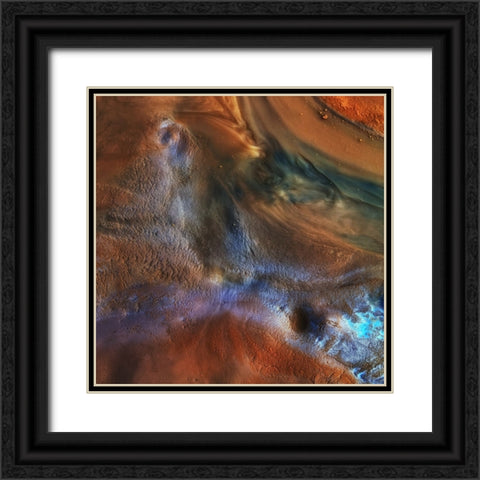 In The Puddle Black Ornate Wood Framed Art Print with Double Matting by Casanova, Francois