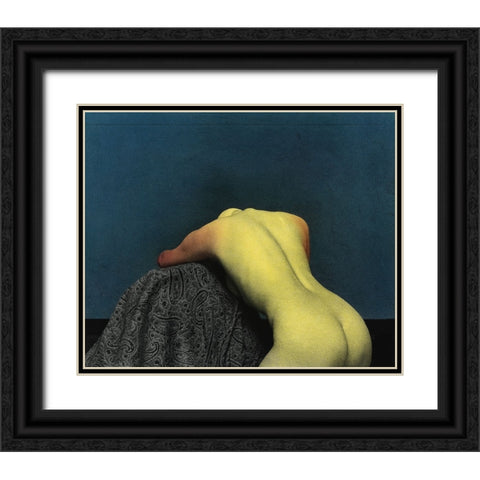 Nu Dans La Chambre Black Ornate Wood Framed Art Print with Double Matting by Hattori, Fuyuki