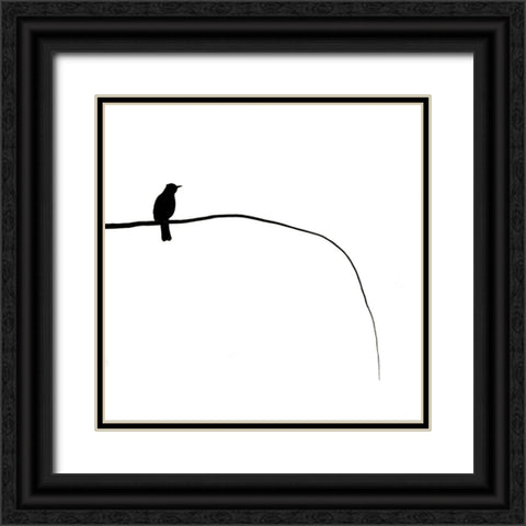 Haiku Black Ornate Wood Framed Art Print with Double Matting by Pokora, Wojciech