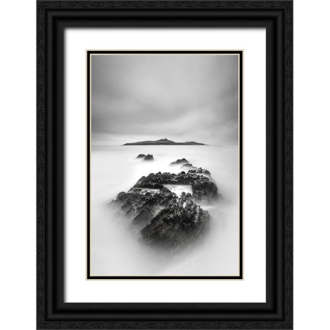 The Island Black Ornate Wood Framed Art Print with Double Matting by O Mahony, Kieran