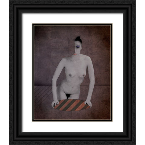 Just A Come-On From The Whores On Seventh Avenue Black Ornate Wood Framed Art Print with Double Matting by Hattori, Fuyuki