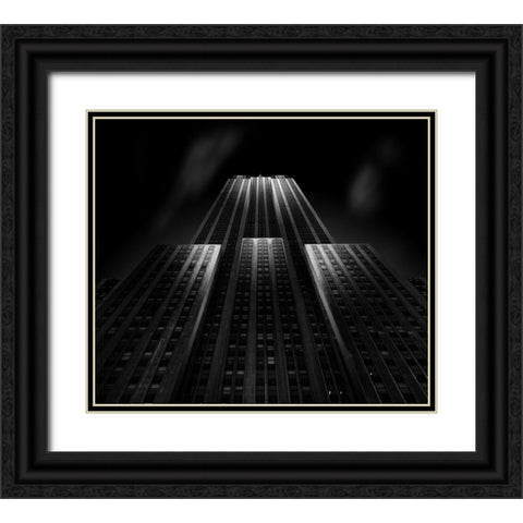 empire state building Black Ornate Wood Framed Art Print with Double Matting by Hefner, Matthias