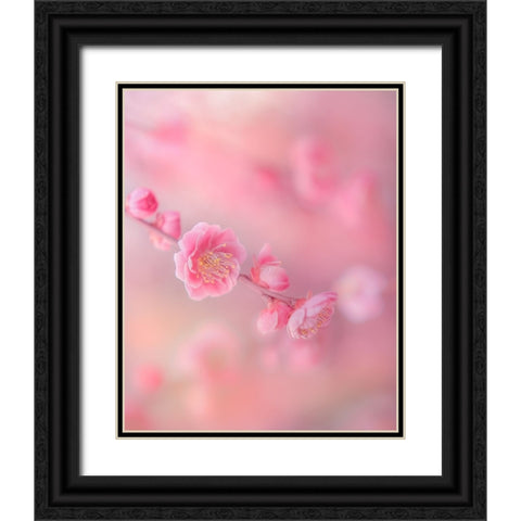 Untitled Black Ornate Wood Framed Art Print with Double Matting by Koumura, Miyako