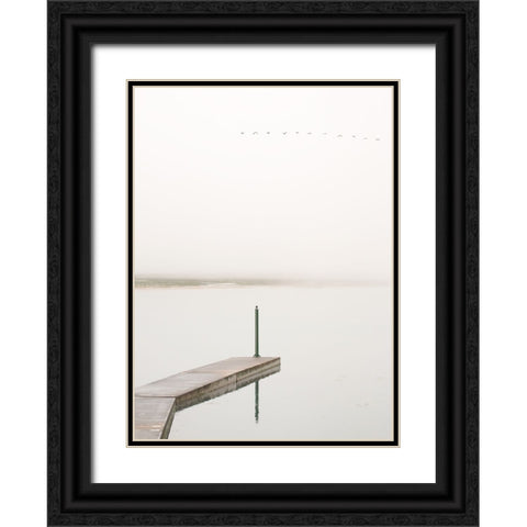 Semaphore In Green Black Ornate Wood Framed Art Print with Double Matting by Concepcion Alvarado, Jesus