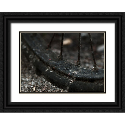 Vergessene Racder 28-Forgotten Bikes 28 Black Ornate Wood Framed Art Print with Double Matting by Zawischa, Henrik