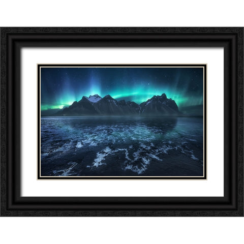 Frozen World, The Crown Black Ornate Wood Framed Art Print with Double Matting by F. Turienzo, Carlos